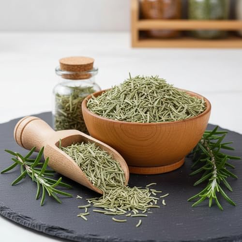 Image of 100% Natural Rosemary Dried Leaves 1kg | Premium Culinary Herb for Cooking, Seasoning & Tea | Herbal Rosemary for Hair Growth, Scalp Care, Hair Oil Infusion | Antioxidant Rich, Chemical Free
