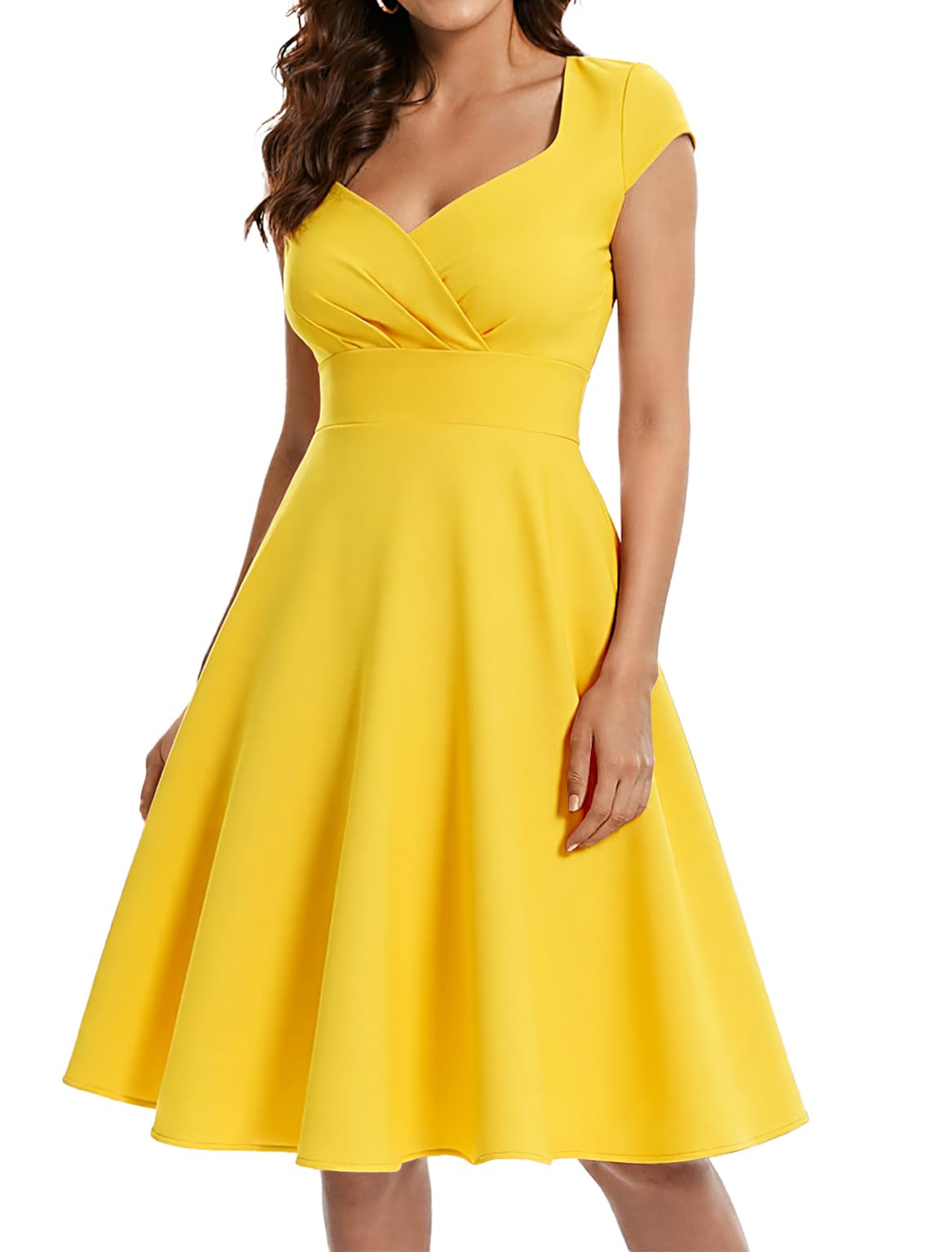 Bbonlinedress Women Short 1950s Retro Vintage Cocktail Party Swing Dresses