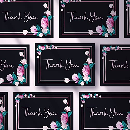 Image of Clickedin - 50 Pieces Thank You Greeting Card Tags for All Occasion