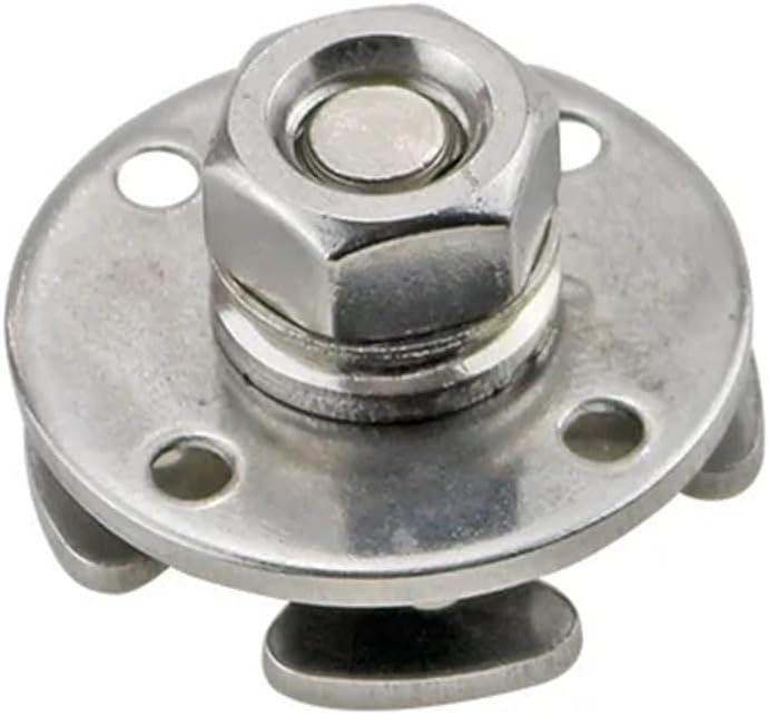 Stainless Steel 360 Degree Disc Damping Shaft Hinge Rotating Concealed Industrial 1Pcs(3N.m)