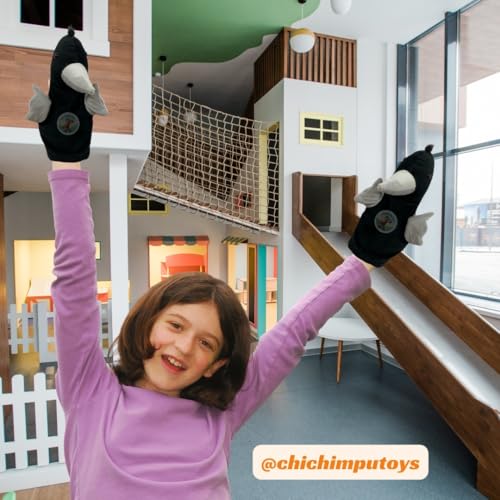 Image of Crow Hand Puppets for Kids Learning | Soft Plush Hand Puppet Toys for Storytelling, Role Play & Interactive Teaching | Educational Toys for Kids, Toddlers & Preschool Children