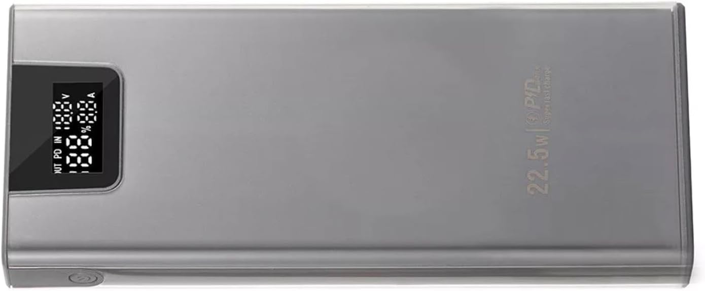 DIY Charging Power Bank Case Box, Charging Box Charge DIY Shell, 8 Slot 18650 Batteries Container Fast Charger Power Display Solderless Case