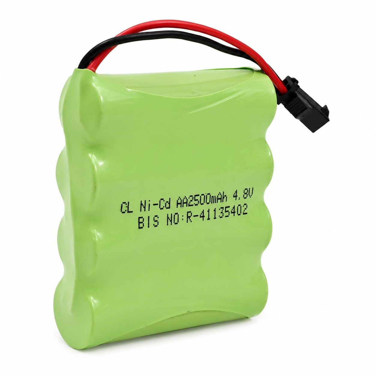 4.8v 2500mah ni-cd aa rechargeable battery pack with sm 2-pin connector for cordless phone, rc toys, diy electronics & hobby projects