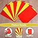 Bewudy 16pcs Soccer Cards Set Red Yellow Cards Referee Warning Penalty Card Soccer Referee Card Warning Ejection for Umpire Judge for Sport Competition Training