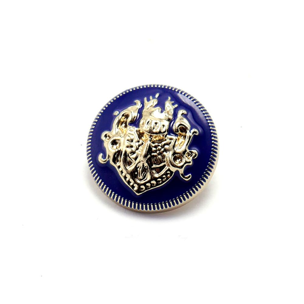 5 PCS Fashion Metal Gold Engraving Copper Button DIY for Handmade Clothing Accessories Coat Shank Buttons