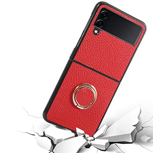 Coque Samsung Z Fold 4 en cuir premium texturé vert chic - 4