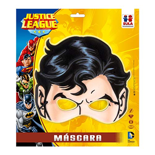 Mascara Super Homem Sulamericana Fantasias Bege/Preto Único