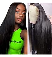 LATTIXXIA Straight Lace Front Wigs Human Hair for Black Women 13x4 HD Transparent Lace Frontal Wi...