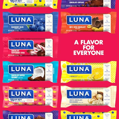 LUNA Bar - Chocolate Peppermint Stick Flavor - Snack Bars - Non-GMO - Gluten-Free Protein Bars - Made with Organic Oats (15 Pack) - image 9