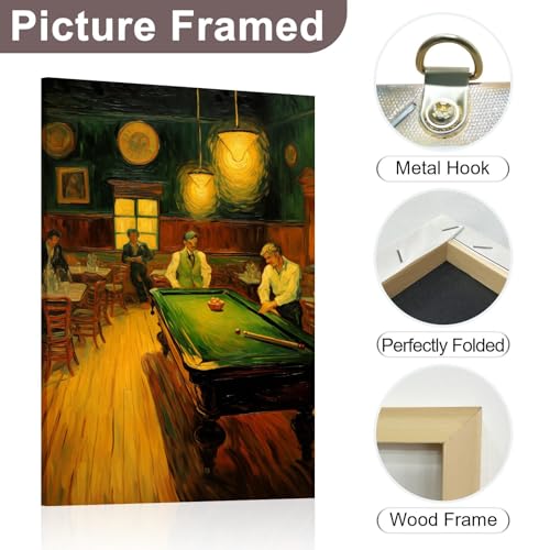 Impression giclée de billard sur toile avec cadre interne de qualité - 6