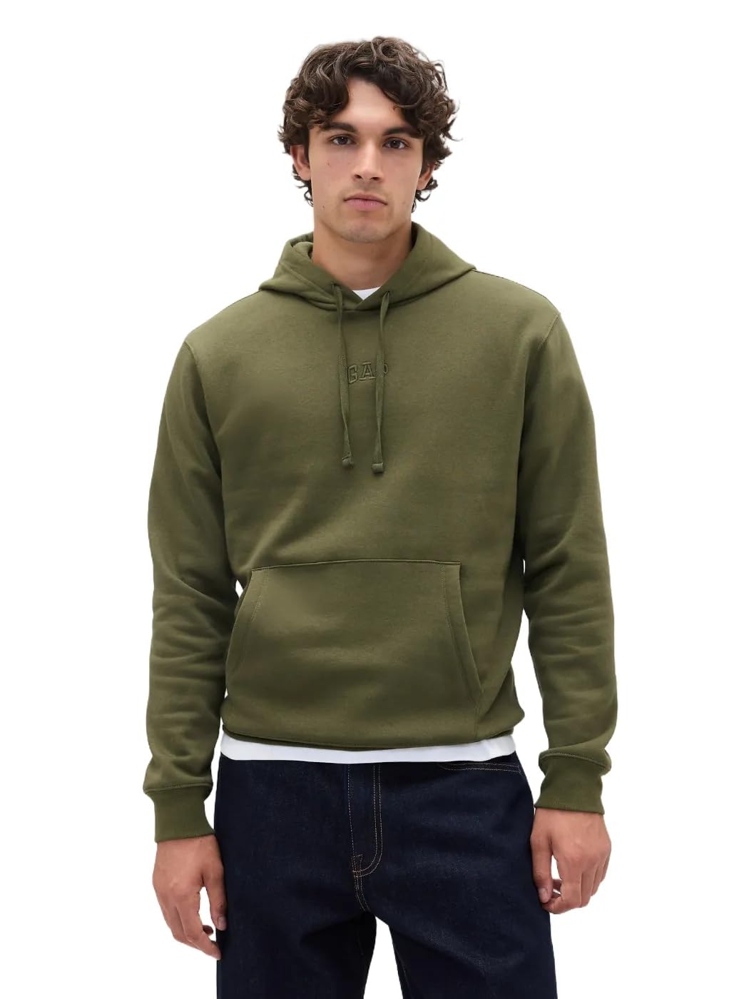 Men's Mini Logo Relaxed Pullover Hoodie