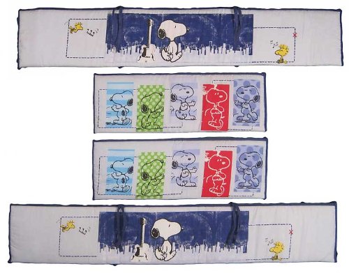 Bedtime Originals Hip Hop Snoopy Bumper, Blue