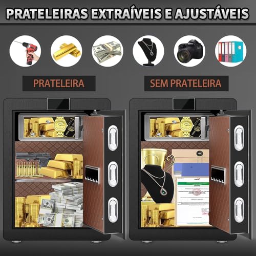 Cofre Eletronico Digital, Cofre, Cofre Digital, Cofre Eletronico, Cofre Biométrico para Impressões D