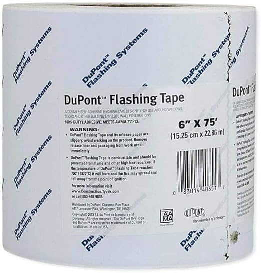 DuPont Tyvek Flashing Tape - 6" x 75' - 1 Roll