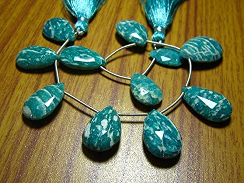 Amazonite briolettes poire 10-22mm pour créer des bijoux bohèmes et colliers d'été