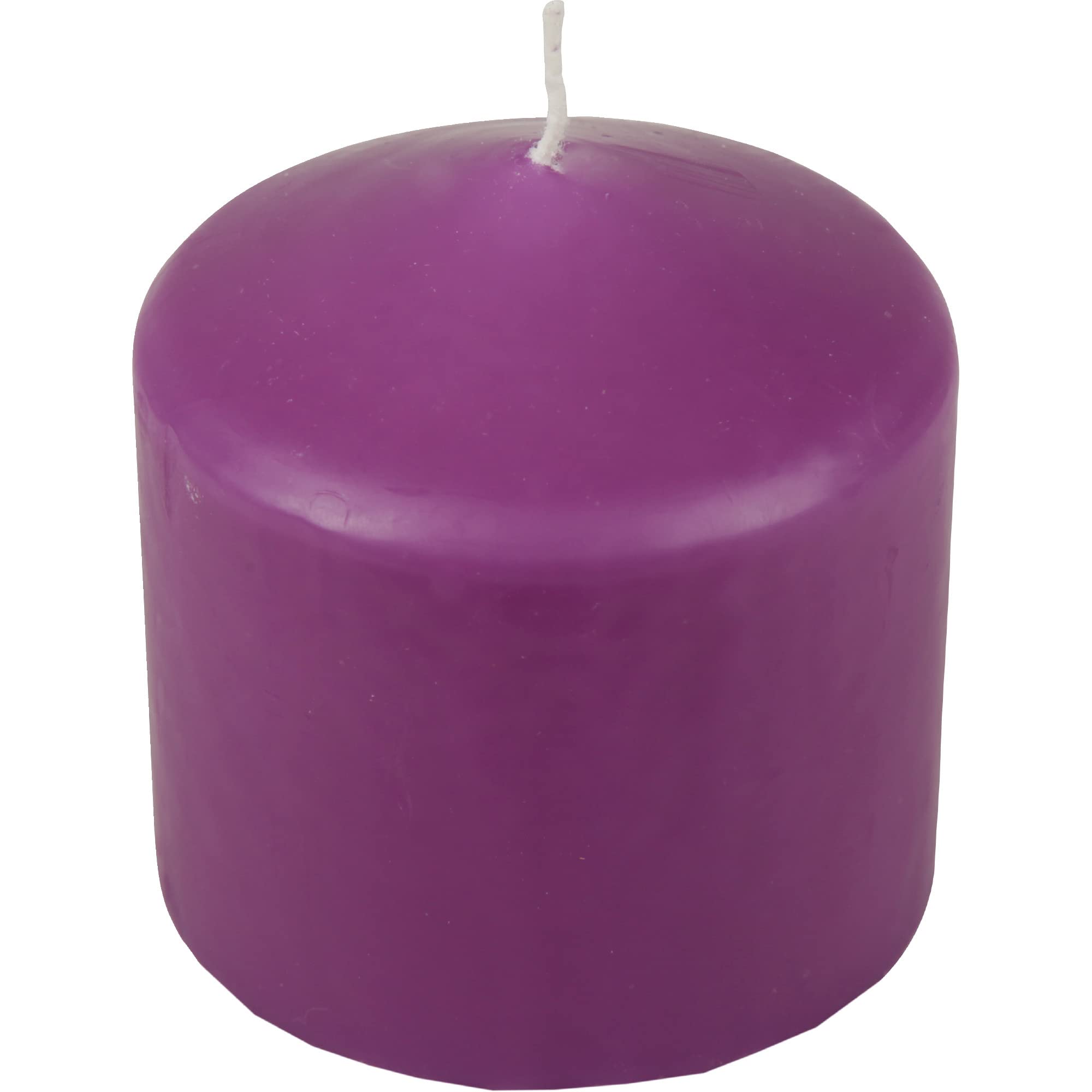Candela Cera Viola HS - Diametro 8cm X Altezza 20cm, 80 Ore Di Combustione, Prodotta In UE