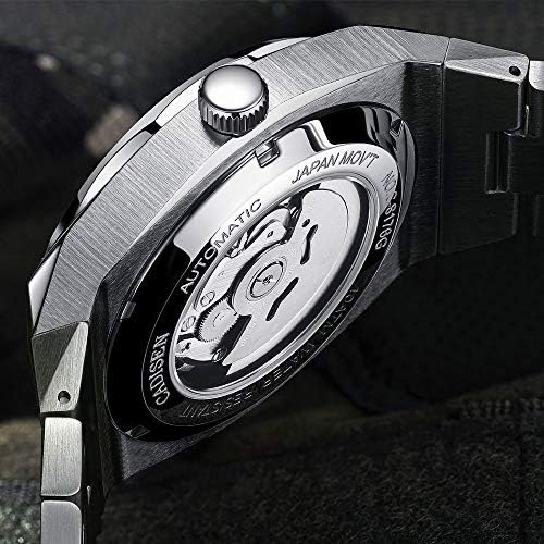 アウトレット 美品 CADISEN 自動 機械式 腕時計 本革 クラシック