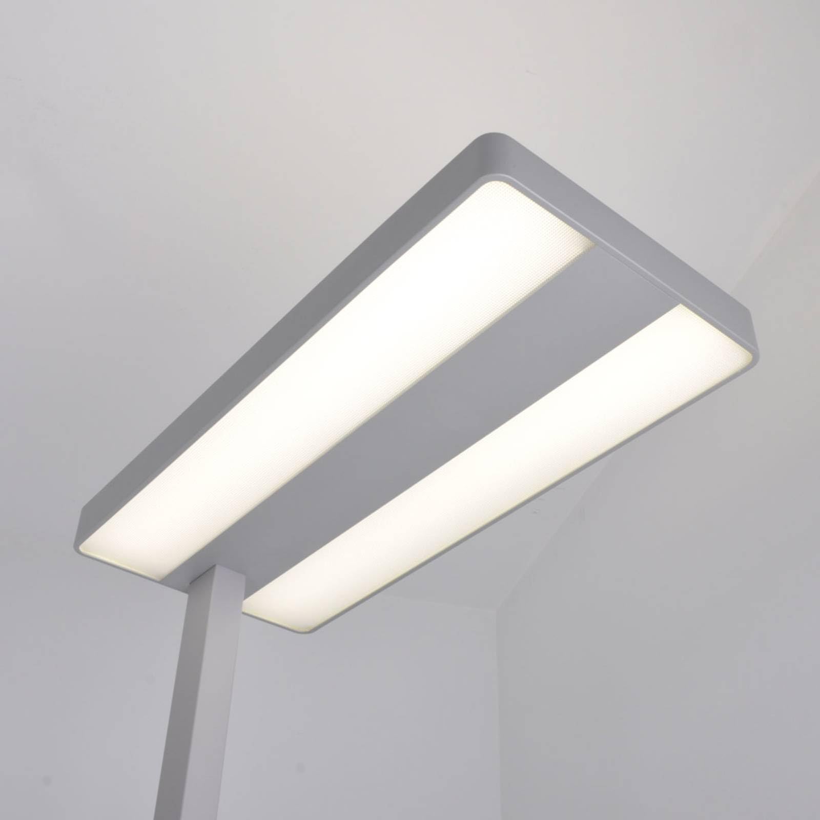 Arcchio Lampade da terra per ufficio dimmerabile (Moderno) colore Grigio, in Alluminio ad es. Studio & Ufficio lampadina inclusa Lampada lampada postazione lavoro piantana