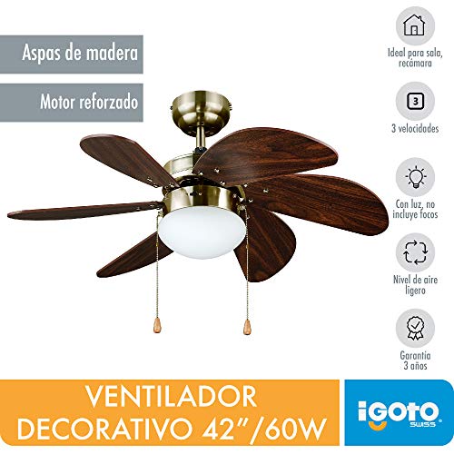La Mejor comparativa de Ventilador de techo igoto - los más vendidos. 9 Imagen adicional