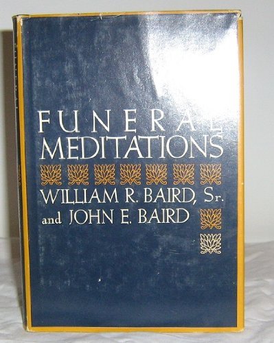 Funeral meditations B0006BNXXO Book Cover