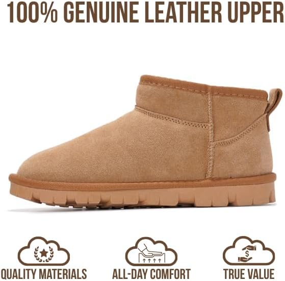 Project Cloud 100% Genuine Leather Ankle Boots for Women – Water Resistant Womens Boots with Memory Foam Insole – Comfortable Fall Shoes for Women 2026 (Hikey) - Image 5