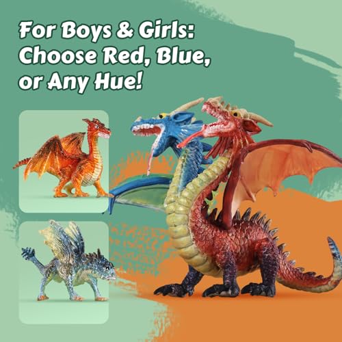 Image of SOLDAY Dragon Toys Painting Kits for Kids Arts and Crafts Ages 3 6 5 7 9 12 Boys Girls to Paint Your Own Paintable Figurines Birthday Party Supplies - Twin Head Dragon | Painting dragon figurines, Arts & Crafts set for ages 3-12, Paintable craft kits for Girls, Crafts activities, Party favor