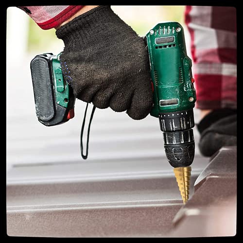 4 Pcs Step Drill Bit Sets,Cone Drill Bit Set,Hex Shank Metric Quick Change with Impact Driver for DIY Woodworking,Metal,Plastic(3-12/4-20/4-12mm) 7 4 Pcs Step Drill Bit Sets,Cone Drill Bit Set,Hex Shank Metric Quick Change with Impact Driver for DIY Woodworking,Metal,Plastic(3-12/4-20/4-12mm) - Image 7