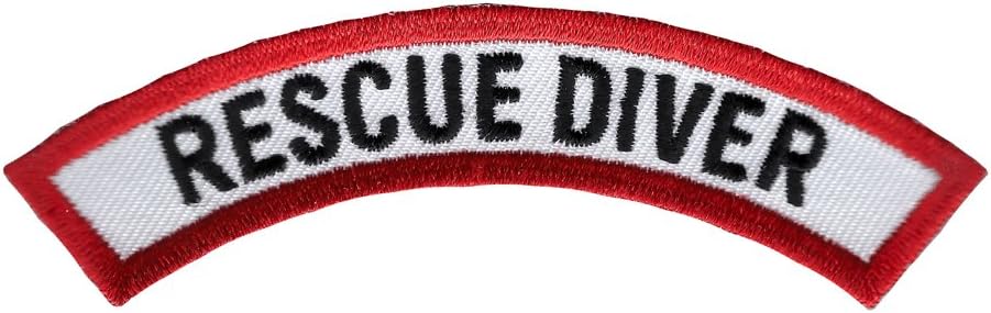 Rescue Diver Chevron Patch Embroidered Iron On EMT Scuba Diving Emblem Souvenir