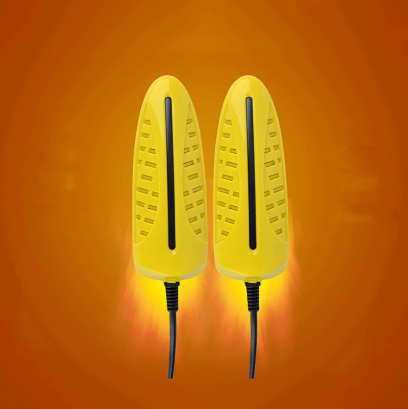 Elettrico, Scaldapiedi Portatile Multifunzione Domestica per Asciugare Scarpe Stivali Guanti Calzini,Giallo 22~35 Iarde