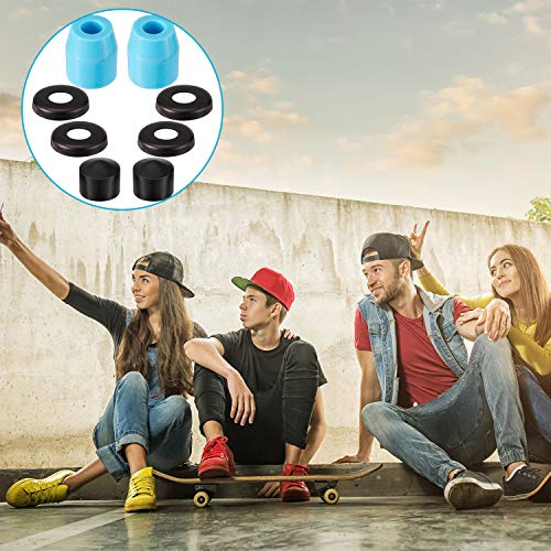Shappy 20 Stück Skateboard Buchsen Longboard Buchsen Skateboard Bushings Skateboard Unterlegscheiben Kit von Ersatz für Skateboard Skateboard Cup Washers LKW Kissen für 7 Zoll Skateboards