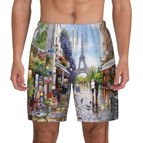 Short de bain Tour Eiffel homme idéal pour la plage