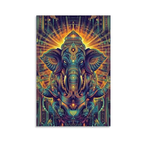 Impression giclée éléphant déco murale chambre et salon cocooning