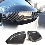 MCARCAR KIT Carbon Fiber Mirror Covers Caps Fit for Audi A3 S3 RS3 8V 2014-2018 Factory Side Door...