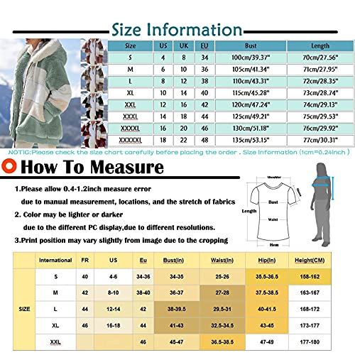 Jackets For Women,Winter Coats 2022 Fashion Clothes Oversized Warm Casual Fuzzy Fleece Sherpa Zip Up Hoodies Plus Size Loose Long Sleeve Pocket Plush Tops Hooded Sweatshirt Cardigan(F Green,4X-Large) #TOP3