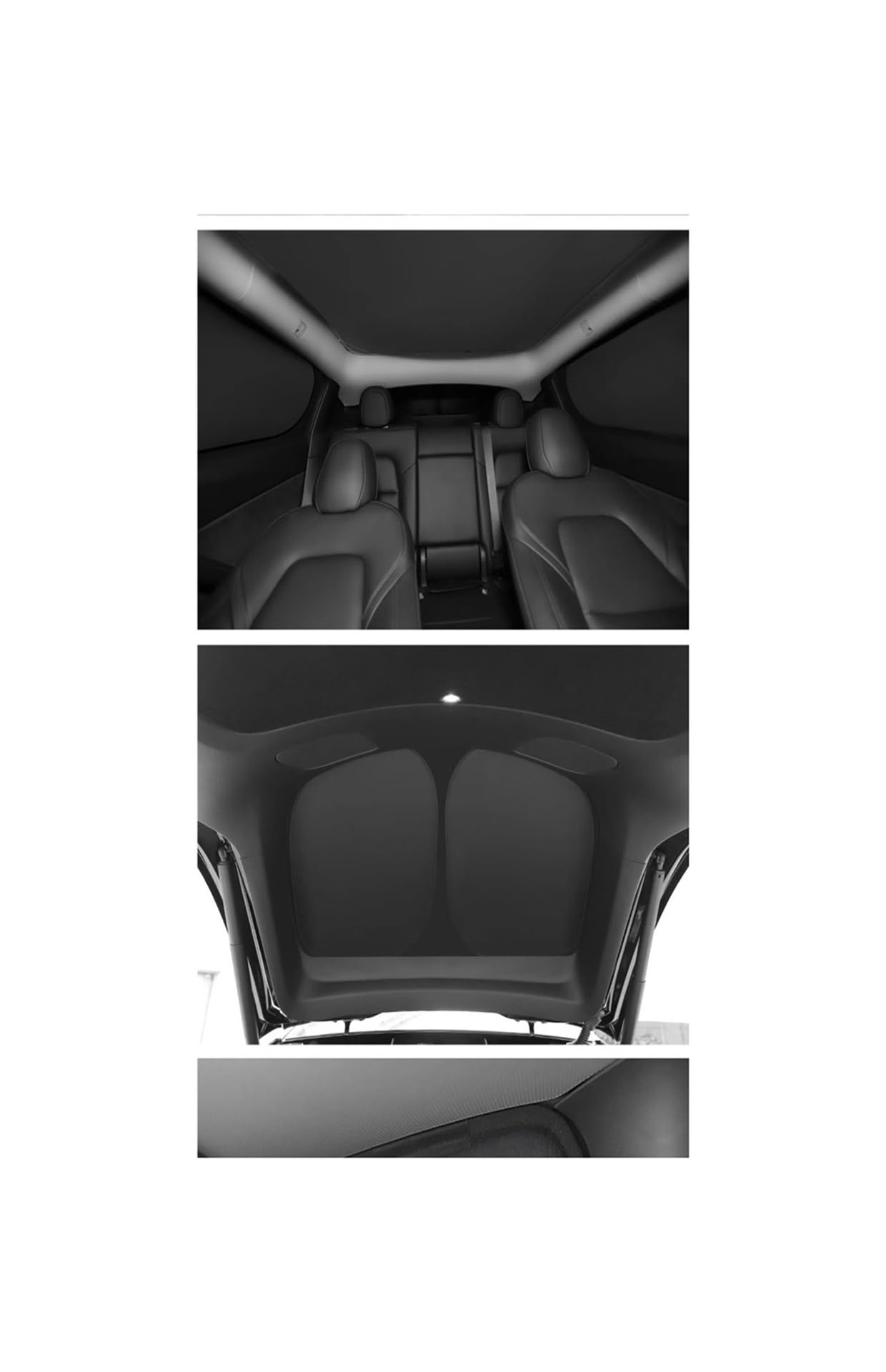 SUMK Parasole Universale Per Tesla Model Y (2020-2026) - Set 7 Pezzi - 100% Oscurante Per Campeggio E Privacy - 4