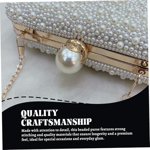 Sac à main en perles blanches pour ne plus encombrer vos fêtes - 5
