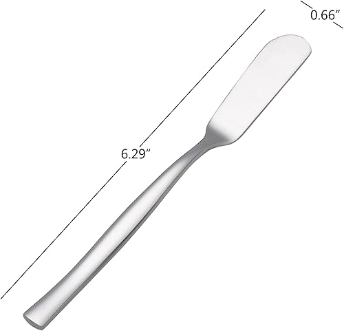 Miniatura 2 de Juego de 12 cuchillos de mantequilla de acero inoxidable, cuchillos esparcidores