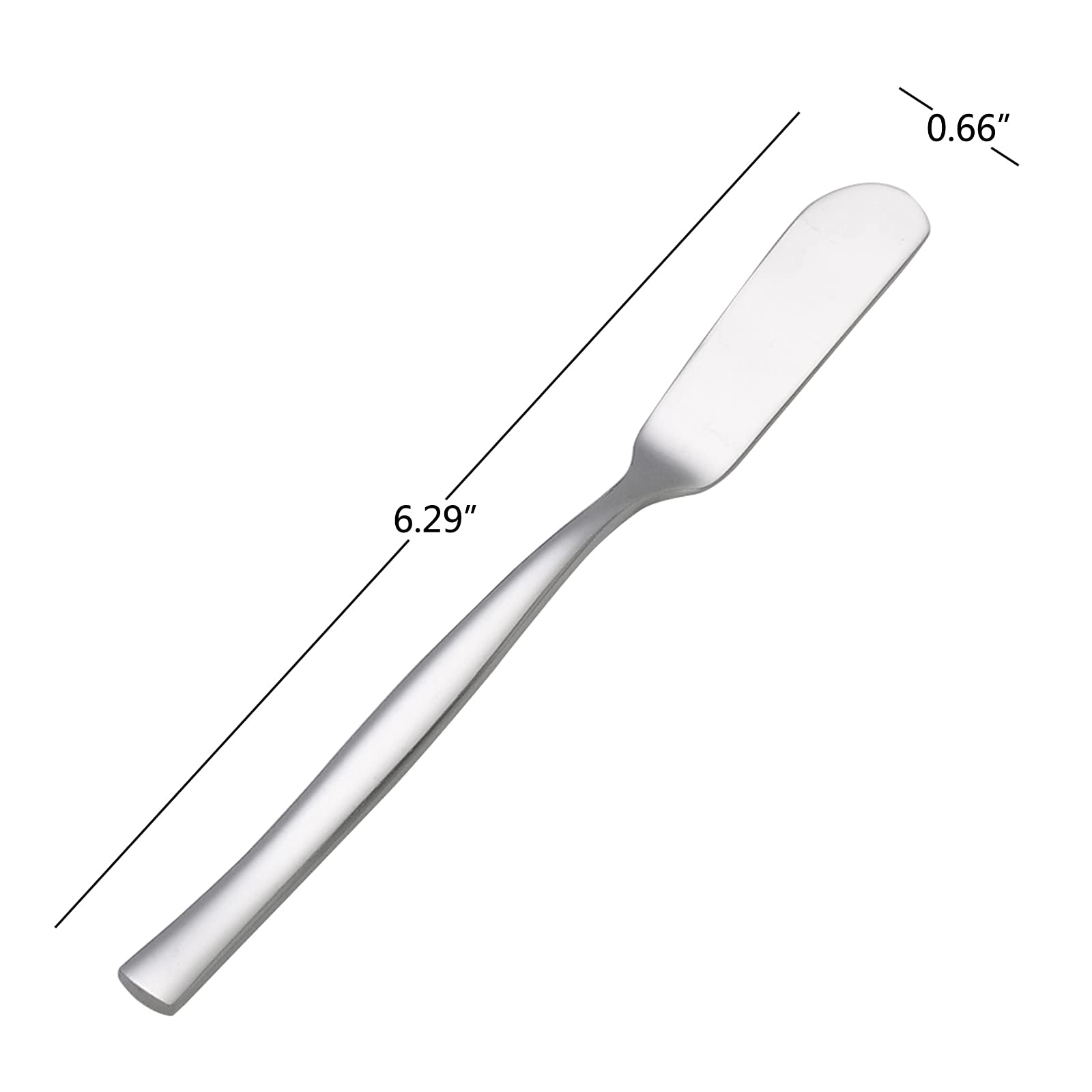 Alessi Amici Set of 4 Butter Knives, steel