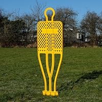 The Soccer Store Free Kick Mannequin (4ft) - Junior Football Mannequins in Packs of 1, 2 & 3. Football Training Equipment for Free Kick Drills. Free Kick Mannequins for Grass Pitch (Pack of 2)