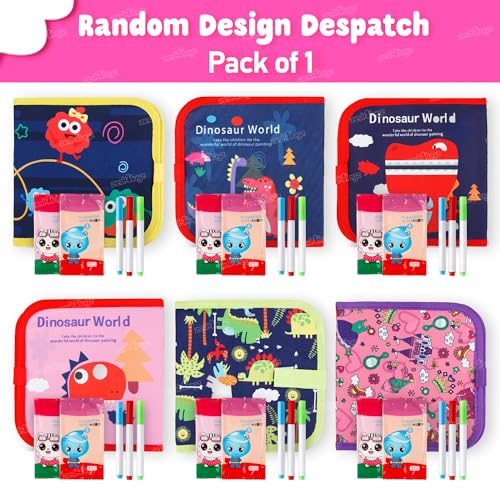 Image of Zest 4 Toyz Drawing Book for Kids Reusable Coloring Book 2 Sheet with Sketch Color Book Activity Book Educational Toy for Kids Birthday Gift for Girls & Boys (Pack of 1)