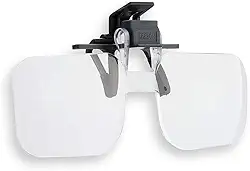 Lente de Aumento Carson com encaixe para óculos e ampliação de 2x OD14, incolor