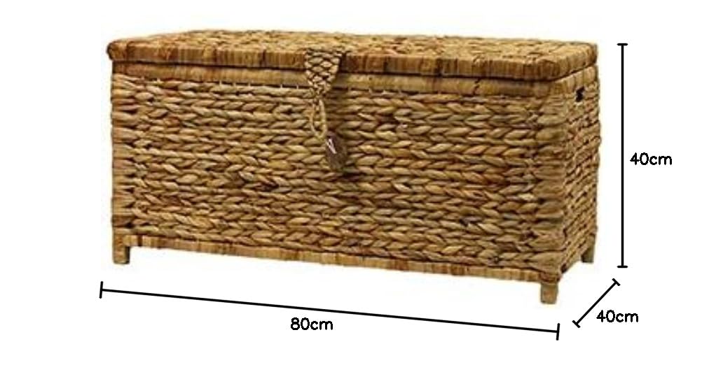 Vimini Naturale BAUL Decorazione Enea Treccia (80 * 40 * 40)