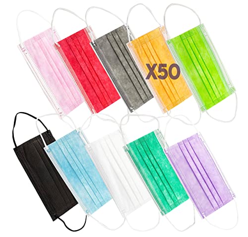 Mascarilla Higiénica Adulto Mix Colores 50 Unidades