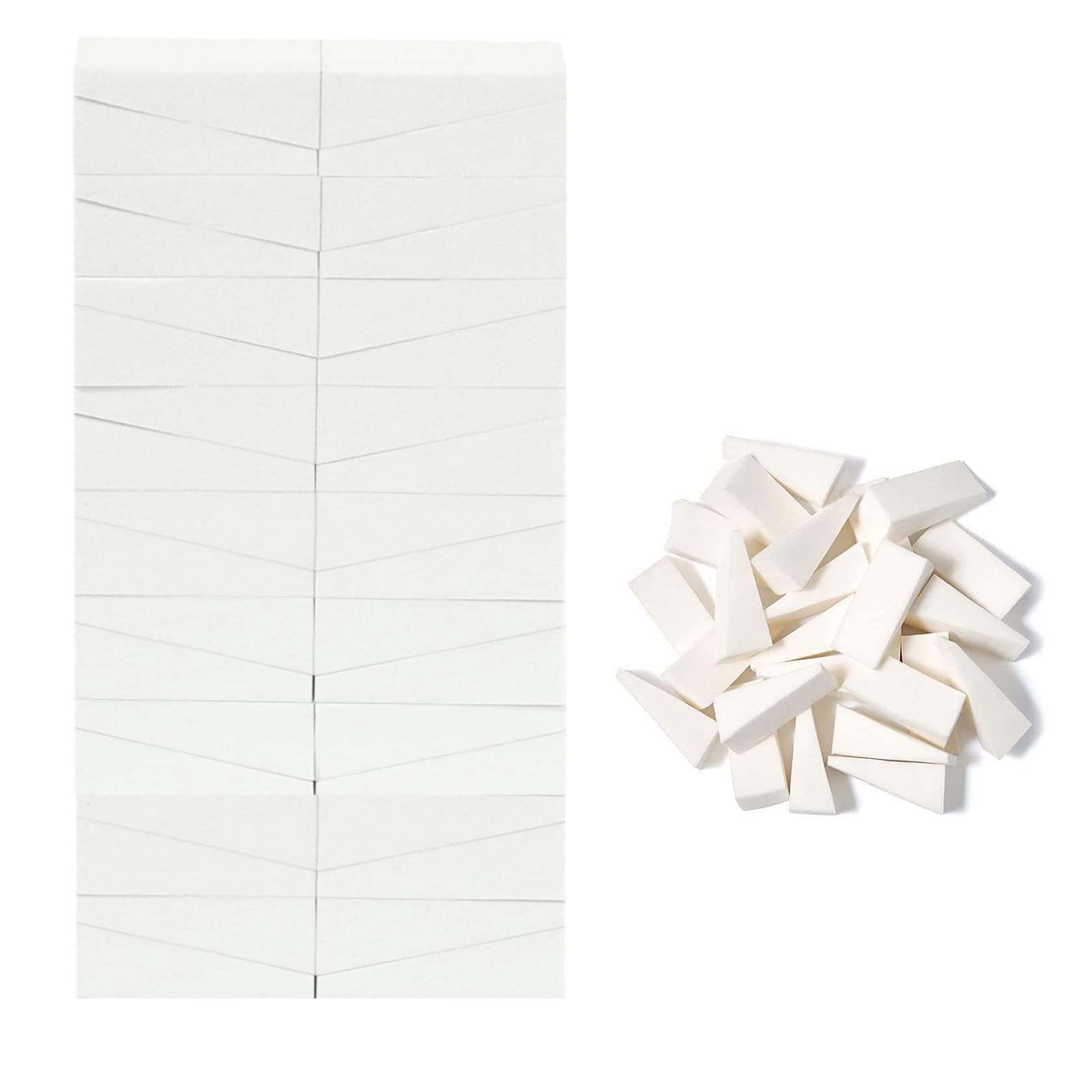 Esponjas De Maquillaje Triangulares, 30 Piezas Cuñas De Maquillaje, Beauty Sponge Triangular, Cuñas Esponja Mezcladora, Esponjas Maquillaje Cara Triangular, Cuñas De Cosméticos