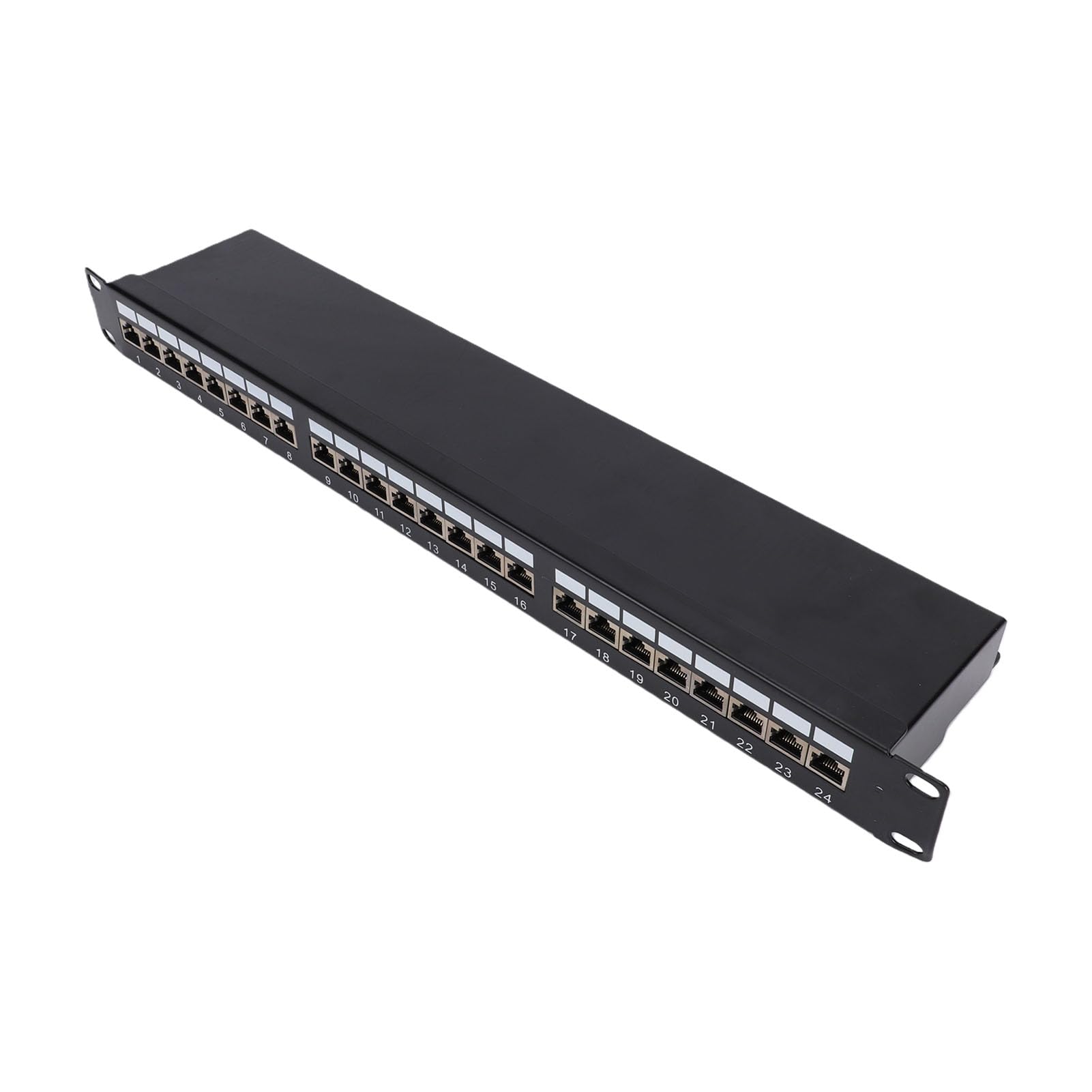 Marhynchus Panneau de Brassage CAT 7 à 24 Ports, 10 Gbit/s | pour Câble Réseau monté en Rack de 19 Pouces