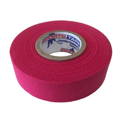 Sportstape Pack of 3 24mm Pink Ice Hockey Cloth Stick Tape Roller Grip Wrap