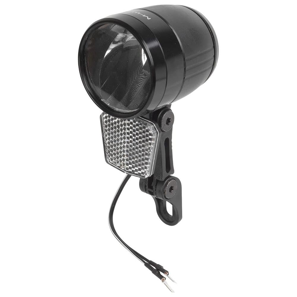 M-Wave Apollon E100 Koplamp voor elektrische fiets, uniseks, zwart, één maat