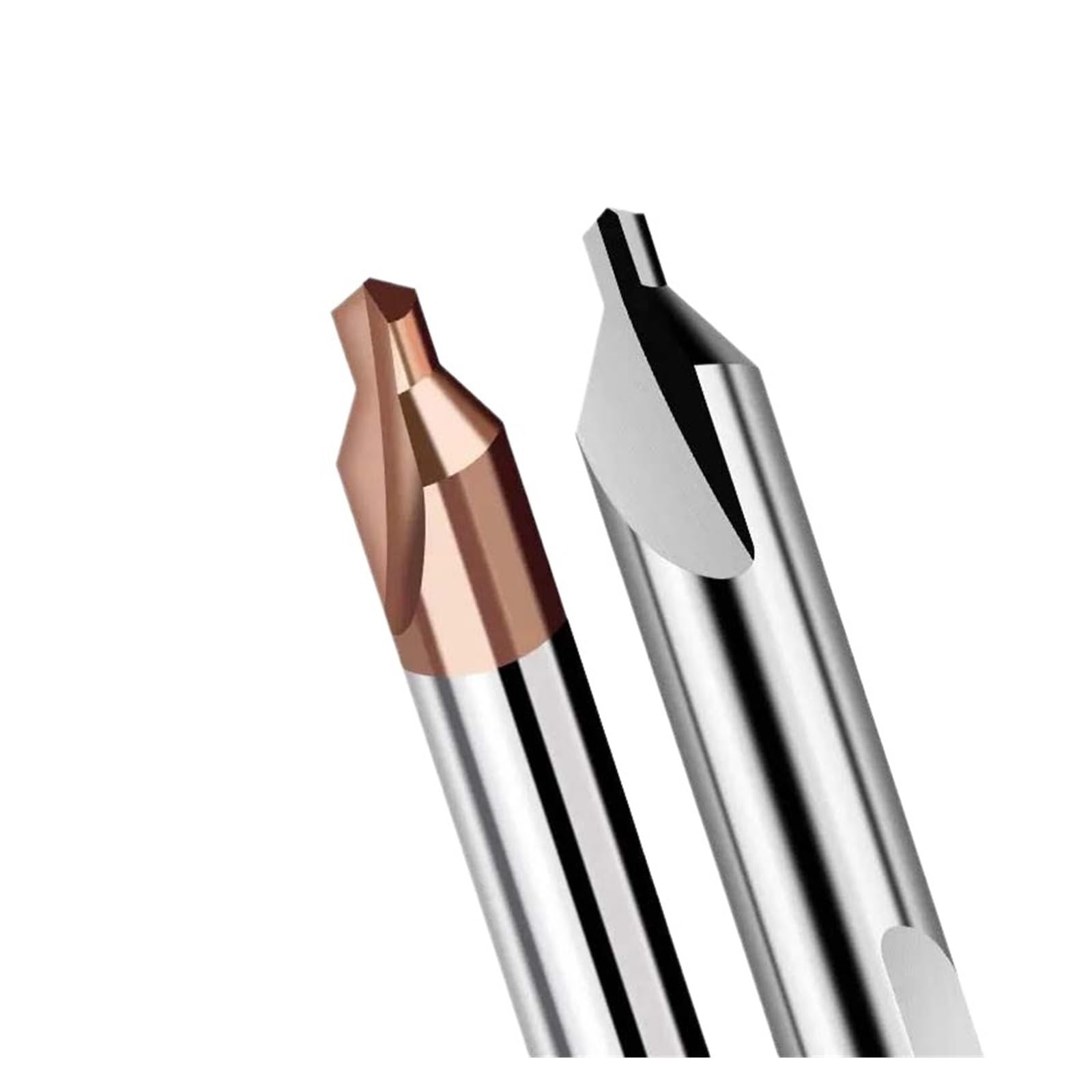 Brocas centrales Broca central de doble cabezal de carburo HR60, broca central de acero de tungsteno, 1 pieza(2F steel,1X60AX4DX100)