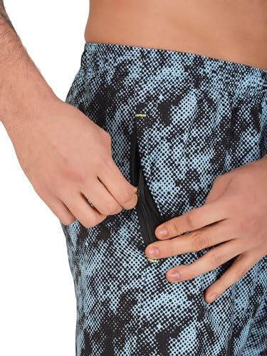 Image of NEVER LOSE Mens 5 inch Swim Trunks with Zipper Pockets Quick Dry Beach Board Shorts for Men Swimsuit Swimwear with Mesh Lining