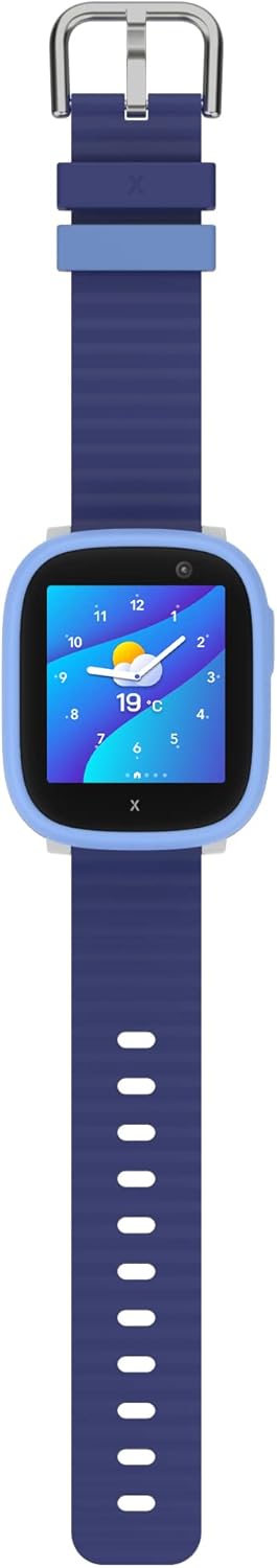 XPLORA X6 Play Watch Phone displaying a circular graphic showing 'Steps 450'.